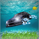 City Underwater Floating Car icon