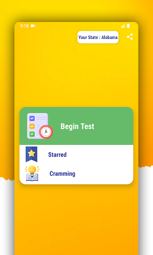 Android application USA Driving License Test screenshort