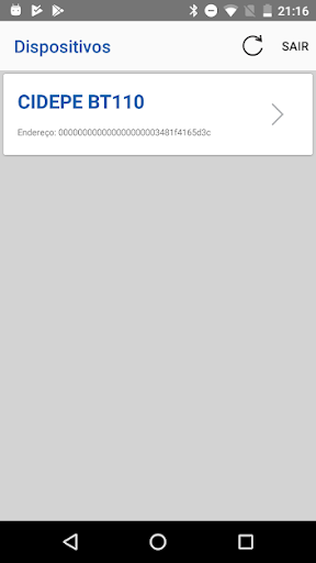 Android application Cidepe Multi Cronômetro screenshort