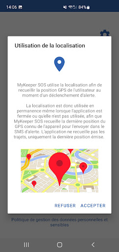 MyKeeper SOS Screen 2