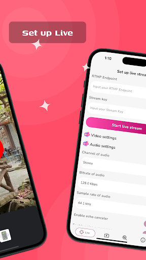 Live Demo - RTMP with Flutter Screen 2