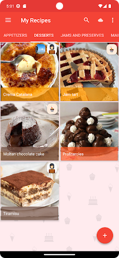 Android application My Recipes screenshort
