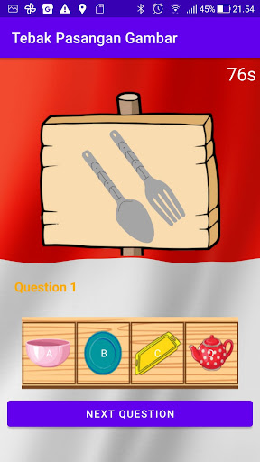Android application Tebak Pasangan Gambar screenshort