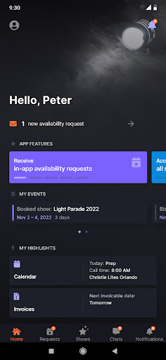 Android application Nexus Crew screenshort