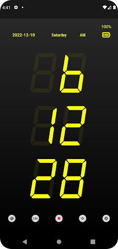 Android application 간단한 디지털 탁상시계 (Clock) screenshort