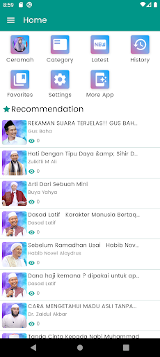 Android application Ceramah Ning Umi Laila screenshort