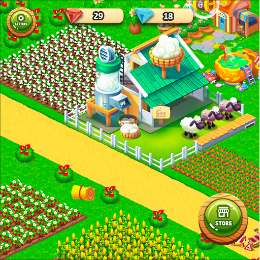 Jeux de ville agricole ligne