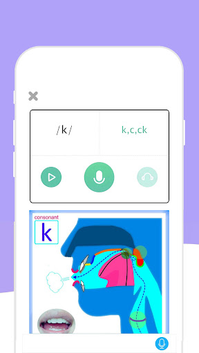 Android application English IPA-44 phonetic screenshort