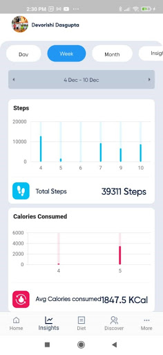 fitSEA Screen 3
