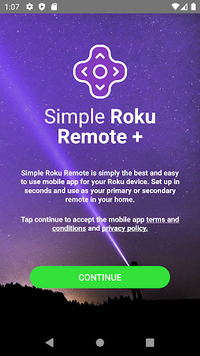 Android application Simple Roku Remote + screenshort