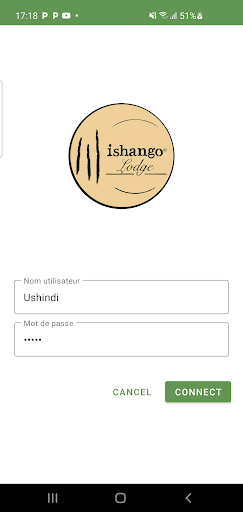 Dashboard Ishango Lodge Screen 2