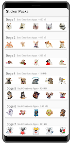 Imágen 4 WASticker - perro pegatinas android