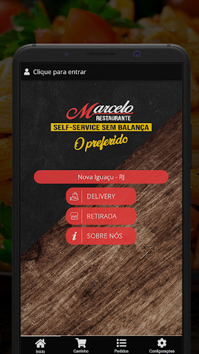 Android application Marcelo Restaurante screenshort