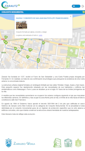 Ibilbideak/Itinerarios Zarautz Screen 3
