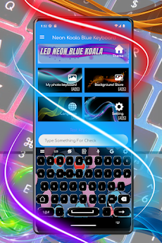 Neon Koala Blue Keyboardのおすすめ画像2