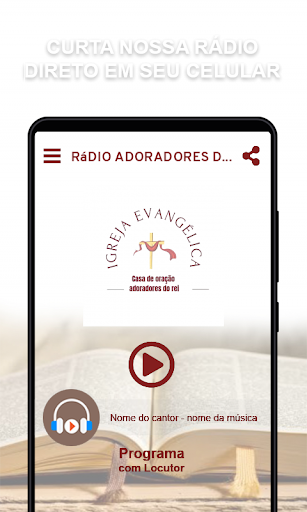 Android application Rádio Adoradores do Rei screenshort