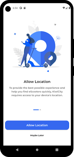 Android application KiwiCity screenshort