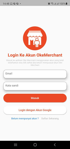 Android application Oke Merchant screenshort