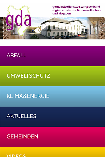 Android application GDA App screenshort