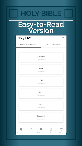 Android application Easy-to-Read Version Bible app screenshort