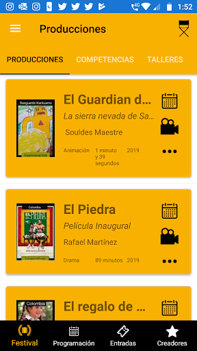 Android application FesticineKids screenshort