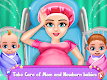 screenshot of Pregnant Mom & Twin Baby Game