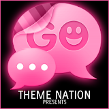 GO SMS Pro Theme Pink Neon icon