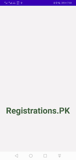 Android application Registrations.pk screenshort