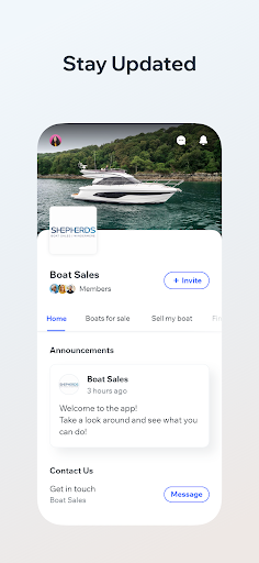 Android application Boat Sales screenshort