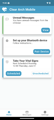 Android application Clear Arch Mobile screenshort