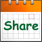 Calendar share-Schedule share icon