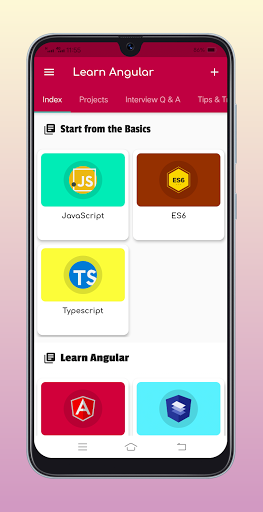 Screenshot of Learn Angular Offline