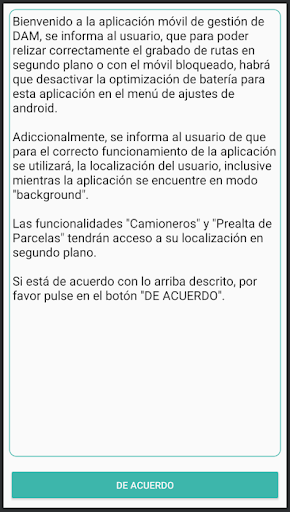 Android application GIS DAM screenshort
