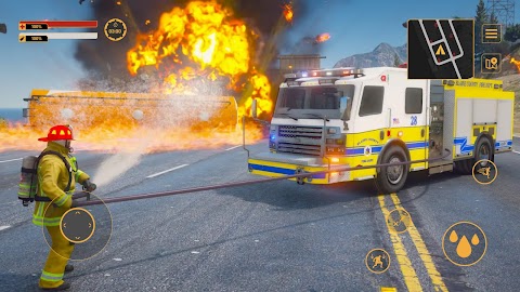 Fire Truck Driving Games 2022のおすすめ画像1