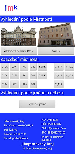 Android application Mapa krajského úřadu JMK screenshort