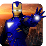 Grand Iron Superhero Flying Robot Rescue Mission icon