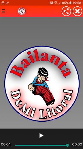 Android application Bailanta de Mi Litoral screenshort
