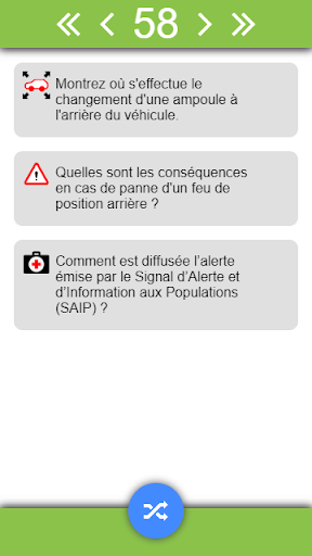 Android application Questions Permis B - version 2 screenshort
