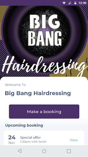 Android application Big Bang Hairdressing screenshort