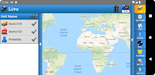 Android application SafeDispatch Mobile screenshort