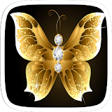 Golden Diamond Butterfly icon