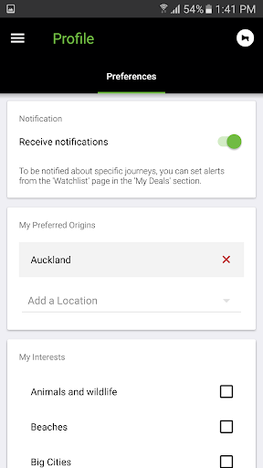 Screenshot of Grabaseat