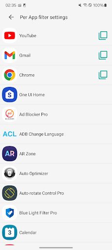 Screenshot of Blue Light Filter Pro