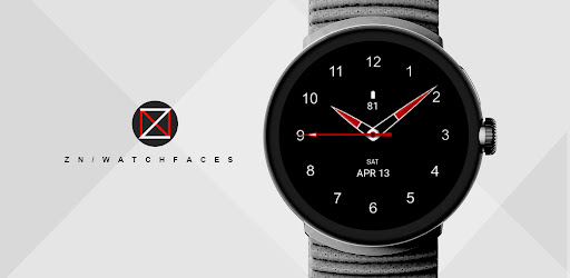 Black Analogue S Watch Face