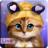 Toffee Cute Kitty Live Wallpaper icon