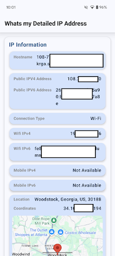 Whats my Detailed IP Address