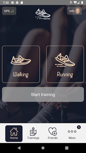Android application Mystep info screenshort