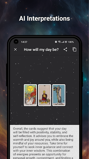 Screenshot of Tarot Divination - Cards Deck
