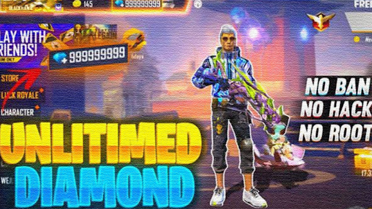 Download FFMax Diamond Hacku Mod Fire android on PC