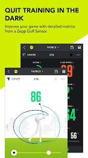 Zepp Golf Swing Analyzer Screenshot